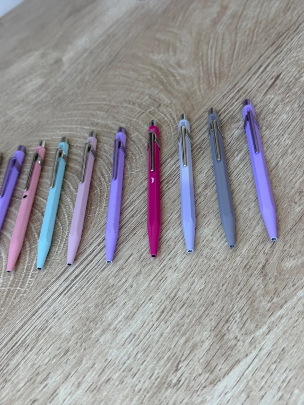 11 X CARAN d'ACHE 849 Ballpoint Pens + 2 X Mechanical Pencils